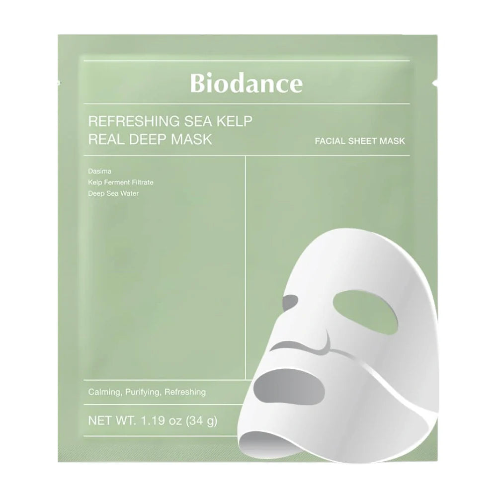 Biodance Mascarilla Real Profunda Refrescante de Algas Marinas