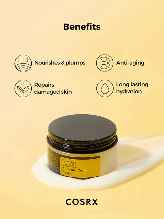 COSRX Advanced Snail 92 All in one cream Moisturizer, 100 ml